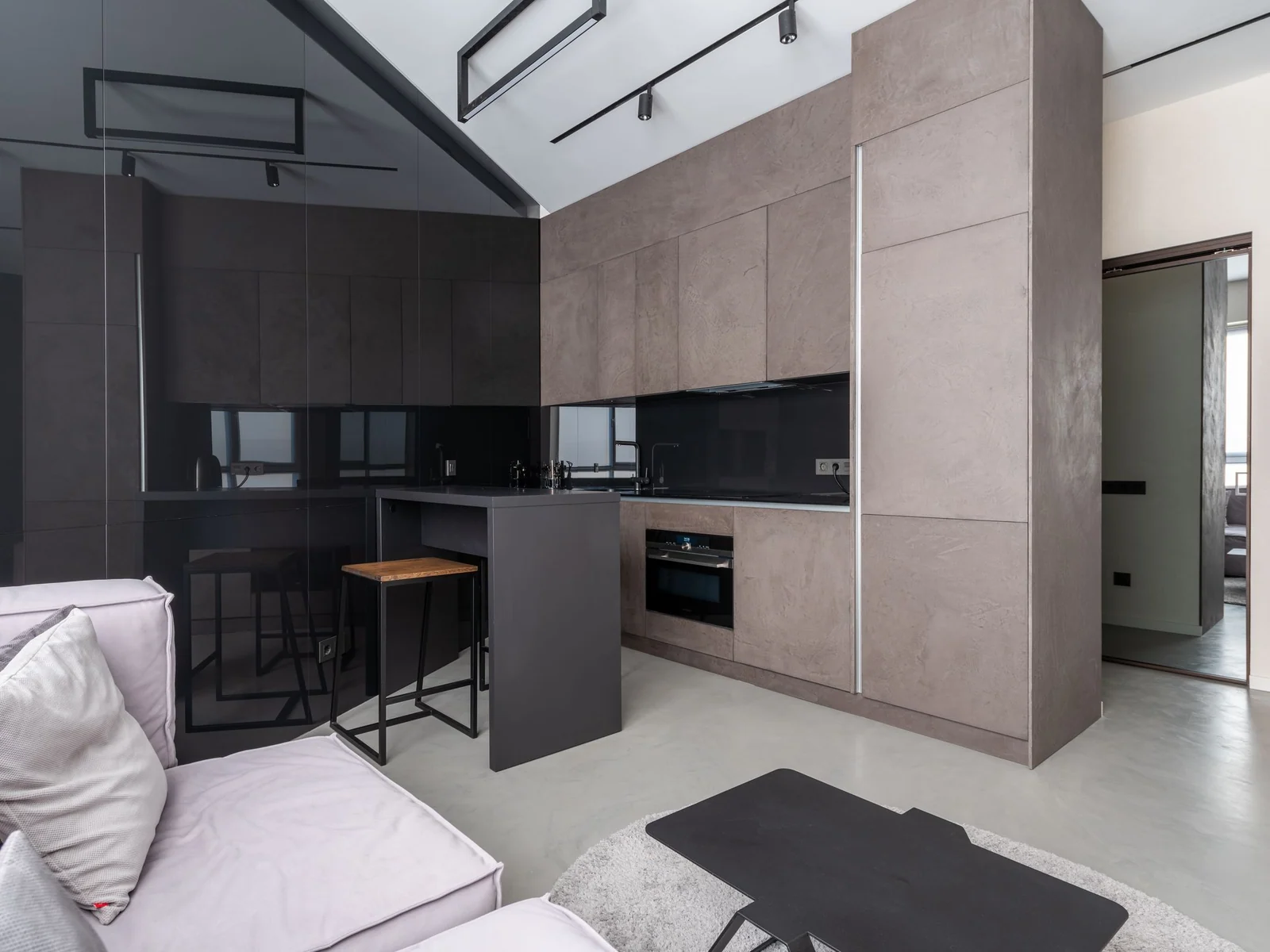 Cuisine contemporaine dans un appartement urbain